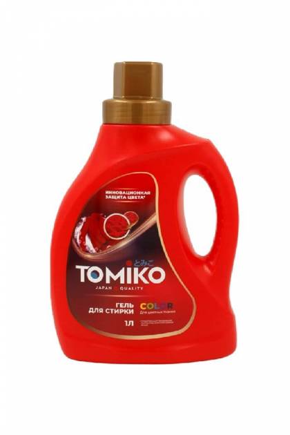 Гель для стирки Томико для цветныз вещей 1л