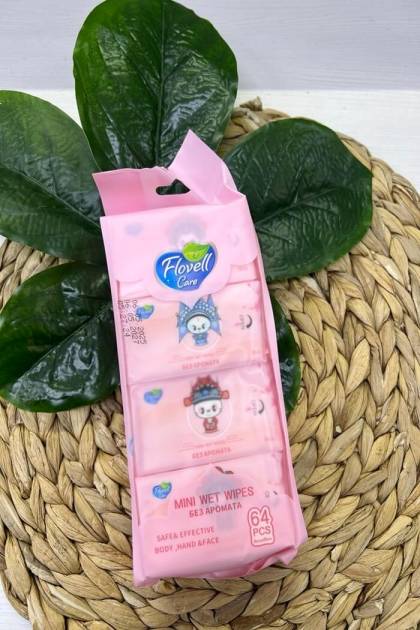 Влажные салфетки Flovell care 6*6шт