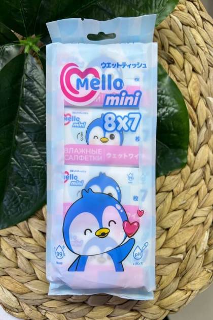 Влажные салфетки MELLO 8*7шт