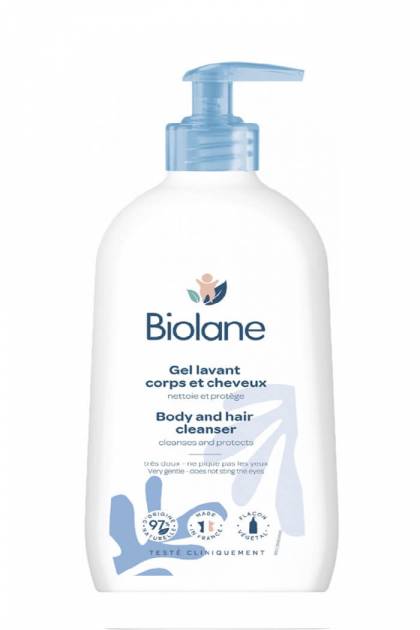 Гель для мытья тела и волос 2в1 Biolane 750мл