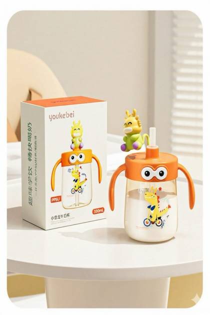 Поильник для воды Youkebey 6мес+ 330мл (Цвет: Оранжевый)
