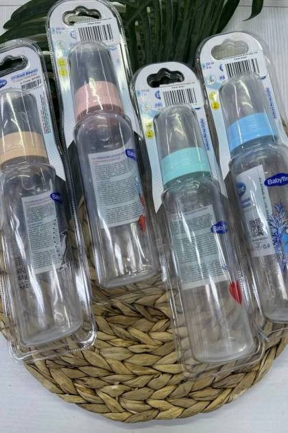 Бутылочка для кормления BabyTime 0-6мес 250мл (Цвет: Розовый)