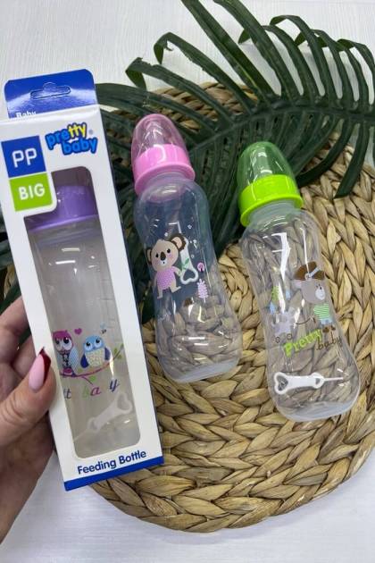 Бутылочка для кормления Petty baby 0+ 250мл (Цвет: Сиреневый)