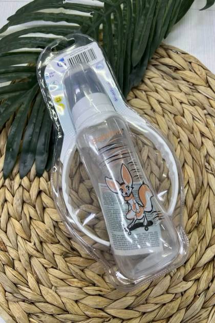 Бутылочка для кормления с ручками BabyTime 0-6мес 250мл (Цвет: Белый)