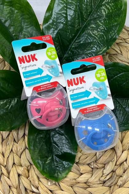 Соска Силикон NUK 18-36мес (Цвет: Синий)