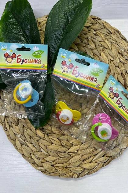 Соска силикон Бусинка 6-18мес (Цвет: Розовый)