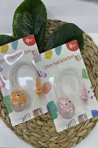 Аспиратор трубочка глазки 0+ (Цвет: Розовый)