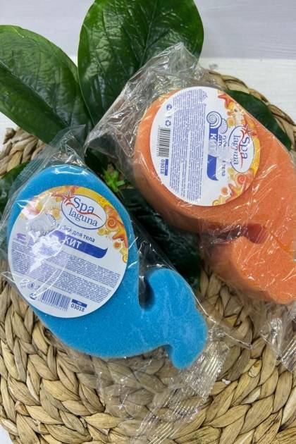 Губка для тела Кит 0+ (Цвет: Синий)